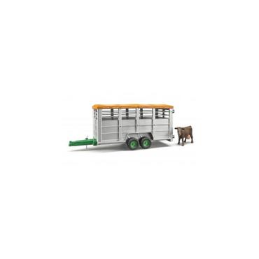 BRUDER Livestock trailer with 1 cow skalamodell dele og tilbehør