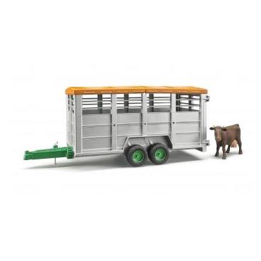 BRUDER Livestock trailer with 1 cow skalamodell dele og tilbehør