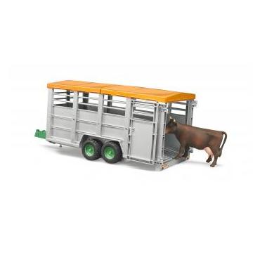 BRUDER Livestock trailer with 1 cow skalamodell dele og tilbehør