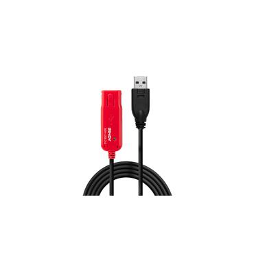 Lindy 42923 USB-kabel USB 2.0 30 m USB A Sort, R&oslash;d