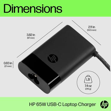 HP - USB-C strømadapter - 65 Watt