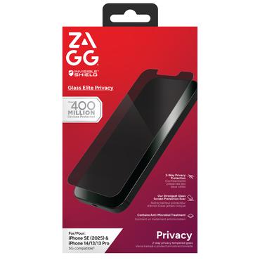 ZAGG InvisibleShield Glass Elite Privacy - sk&aelig;rmbeskytter for mobiltelefon
