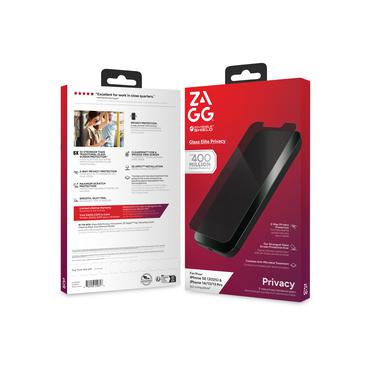ZAGG InvisibleShield Glass Elite Privacy - sk&aelig;rmbeskytter for mobiltelefon