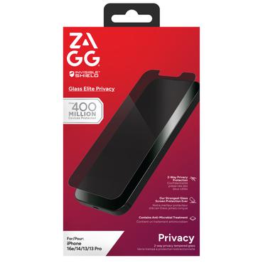 ZAGG InvisibleShield Glass Elite Privacy - sk&aelig;rmbeskytter for mobiltelefon
