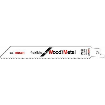 Bosch flexible for Wood and Metal S 922 VF - s&aring;gblad - f&ouml;r metall, aluminum, r&ouml;r, tr&auml; med spikar, bladmetall, lastpallar, epoxi, profiler (paket om 25)