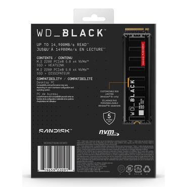 SSD BLACK SN8100 1TB NVMe M.2 Heatsink