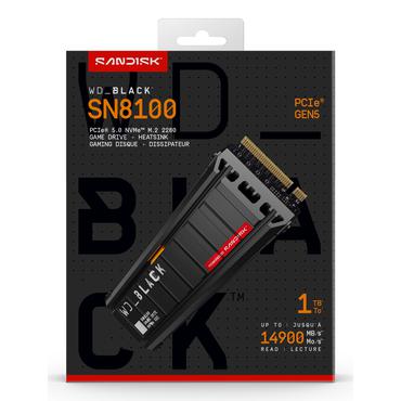 SSD BLACK SN8100 1TB NVMe M.2 Heatsink