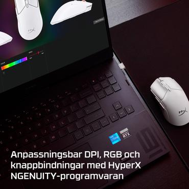HyperX Pulsefire Haste 2 Mini – Trådløs gamingmus (hvid)