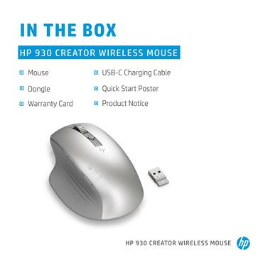 HP Creator 930 - mus - Bluetooth - silver