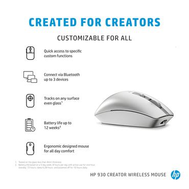 HP Creator 930 - mus - Bluetooth - silver