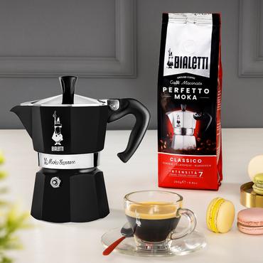 Bialetti Moka Exress Moka gryde Sort
