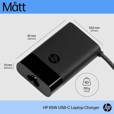 HP - USB-C strømadapter - 65 Watt