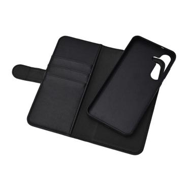 Essentials Samsung Galaxy S25 FE PU wallet, detachable, 3 cards, black