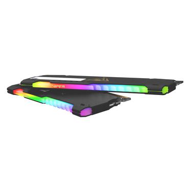 Patriot Viper Steel RGB - 64GB:2x32GB - DDR4 RAM - 3600MT/s - DIMM 288-PIN - Ikke-ECC - CL18