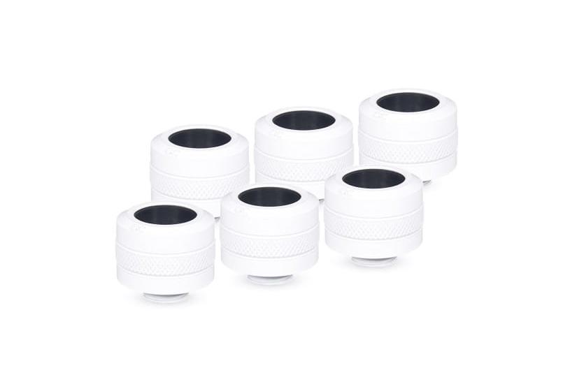Alphacool Eiszapfen Pro Anschluss 16mm Hardtube Fitting G1/4, 6-Pack - wei&Atilde;&Acirc;