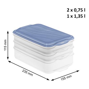 Rotho Rondo 2 x 0,75L niebieski