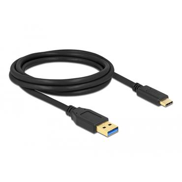Delock - USB typ C-kabel - USB typ A till 24 pin USB-C - 2 m