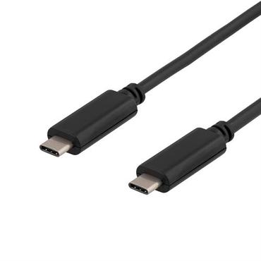 DELTACO USBC-1054 - USB typ C-kabel - 24 pin USB-C till 24 pin USB-C - 1 m