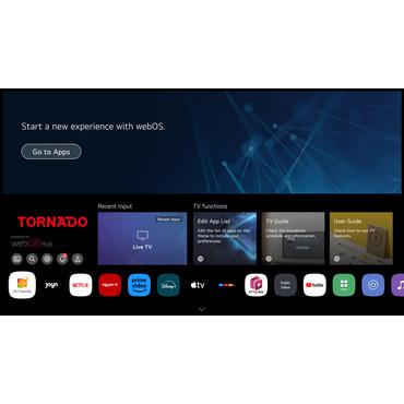 Tornado TV 32ES4301X / Frameless 32 ich WebOS TV Black