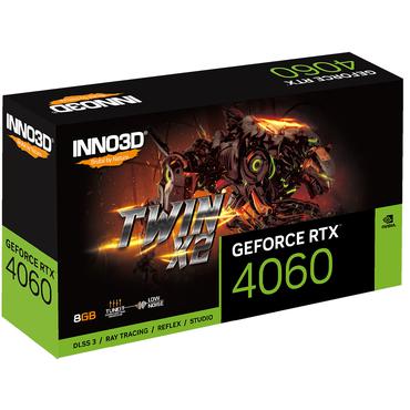 Inno3D Geforce RTX 4060 8GB Nvidia RTX 4060 8GB GDDR6 PCI-E Grafikkort 