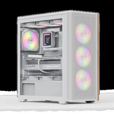 Aerocool Chassi - Midi Tower - ATX, micro ATX, Mini-ITX - 17,1 cm - 40 cm - 7 - SPCC - Vit