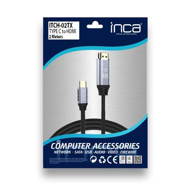 INCA USB Kabel ITCH-02TX Typ C > HDMI, 1.4, 4K30Hz, 2m retail (ITCH-02TX)