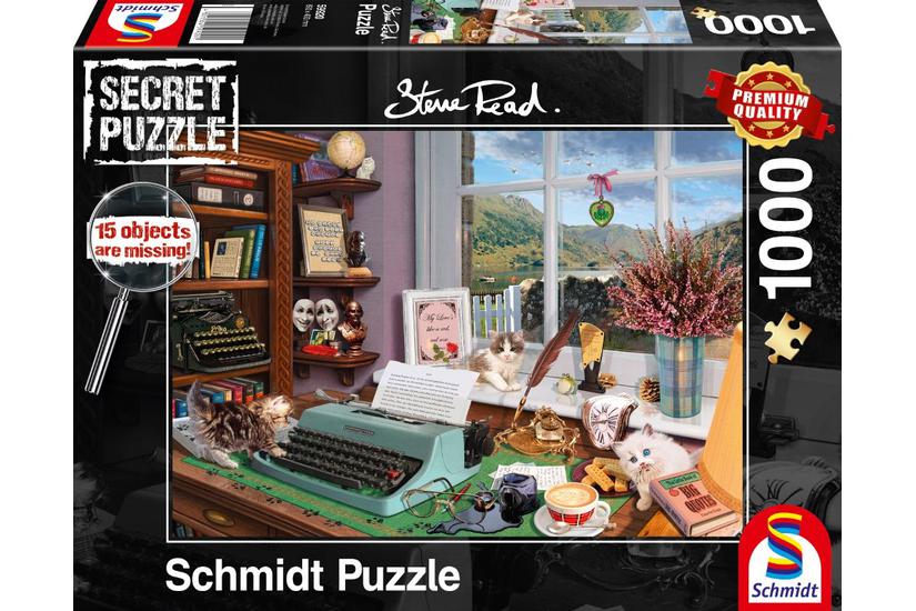 Schmidt Spiele Puzzle Steve Read: At the Desk (Secret Puzzle)