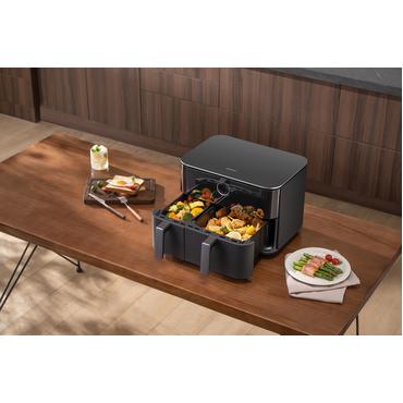 Xiaomi MAF-D1001 Dobbelt 10 L Enkeltstående 2700 W Varmluftsteger Sort