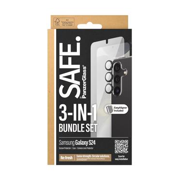 PanzerGlass SAFE. by ® 3-i-1 Pakke Samsung Galaxy S24
