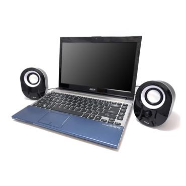 Equip 245333 h&oslash;jttaler Sort, Hvid Ledningsf&oslash;rt 3 W