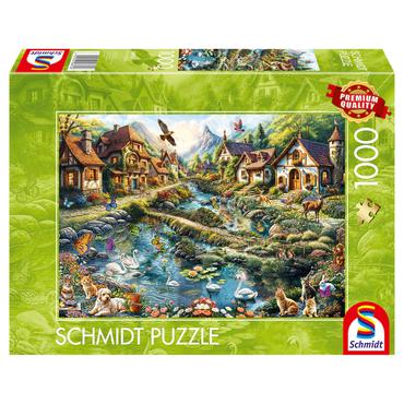 Schmidt Spiele 58874 puslespil 1000 stk Landskab