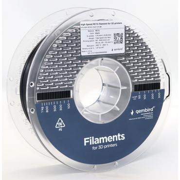 GEMBIRD High Speed PETG filament black 1.75 mm 1 kg