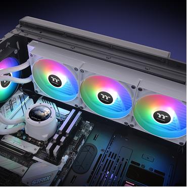 Thermaltake TH420 V2 Ultra ARGB Sync - Snow Edition - kylsystem med v&auml;tska till processorn