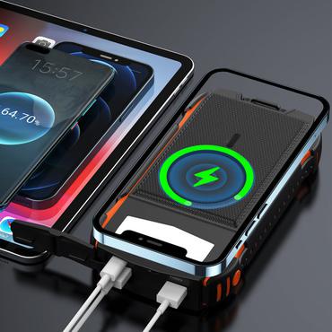 4smarts TitanPack solarstrømbank - robust - Li-pol - 24 pin USB-C, solpanel, USB Type A - 20 Watt