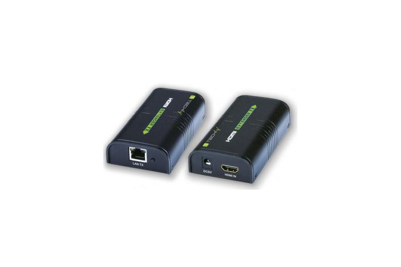 Techly 306004 AV forl&aelig;nger AV sender & modtager Sort