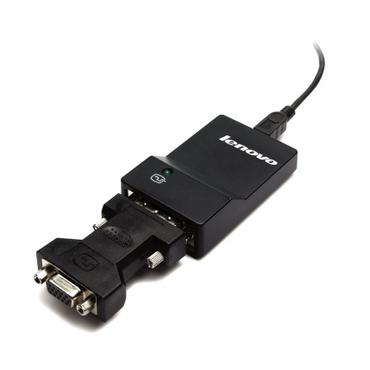 Lenovo USB 3.0 to DVI/VGA Monitor Adapter Extern videoadapter - SuperSpeed USB 3.0
