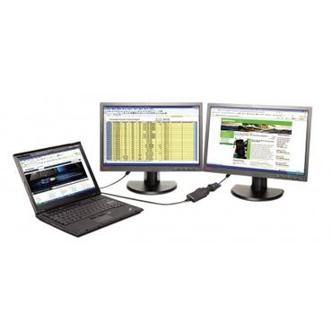 Lenovo USB 3.0 to DVI/VGA Monitor Adapter Extern videoadapter - SuperSpeed USB 3.0