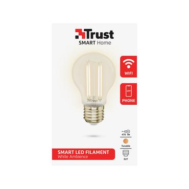 Trust 71287 intelligent belysning Smart pære Metallic, Transparent Wi-Fi