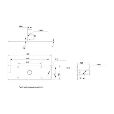 Multibrackets M Pro Series komponenter til montering