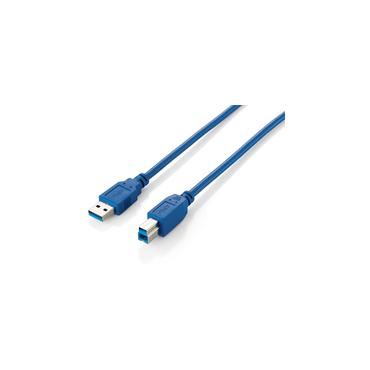 Equip 128293 USB-kabel USB 3.2 Gen 1 (3.1 Gen 1) 3 m USB A USB B Bl&aring;