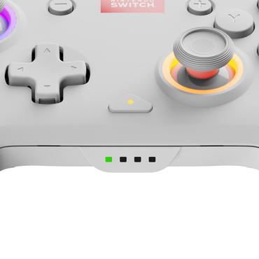 PDP Afterglow Wave Hvid USB Gamepad Analog/digital Nintendo Switch, Nintendo Switch Lite, Nintendo Switch OLED
