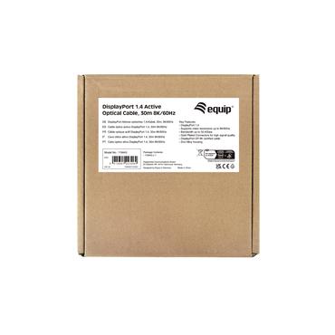 Equip DisplayPort 1.4 St/St 30m 8K/60Hz komp.HDCP   schwarz