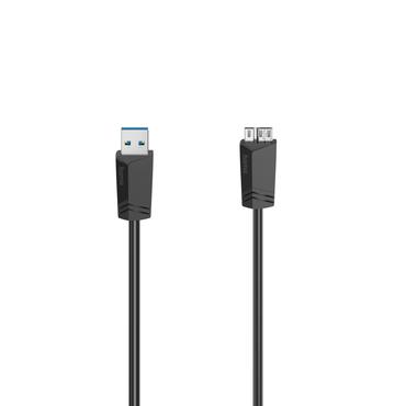 Hama 00200627 USB-kabel 1,5 m Micro-USB A USB A Sort