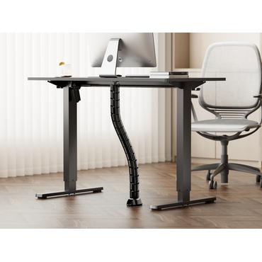 Equip Doppel-Kabelf&Atilde;&frac14;hrung 73cm f&Atilde;&frac14;r Untertischmontage schwarz