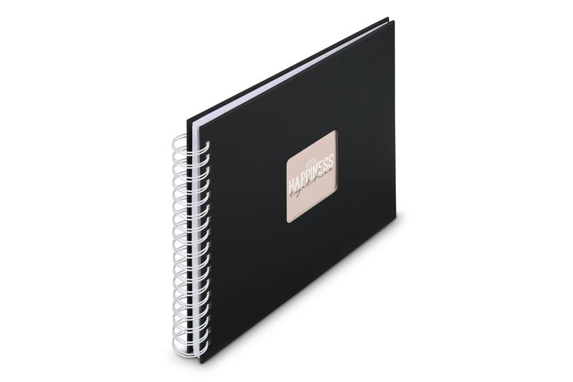 Hama 00009831 fotoalbum og arkbeskyttelse Sort 50 ark 10 x 15 Spiral indbinding