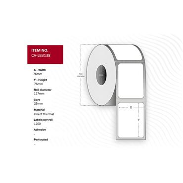 Label 105 x 251mm, Core 76mm,