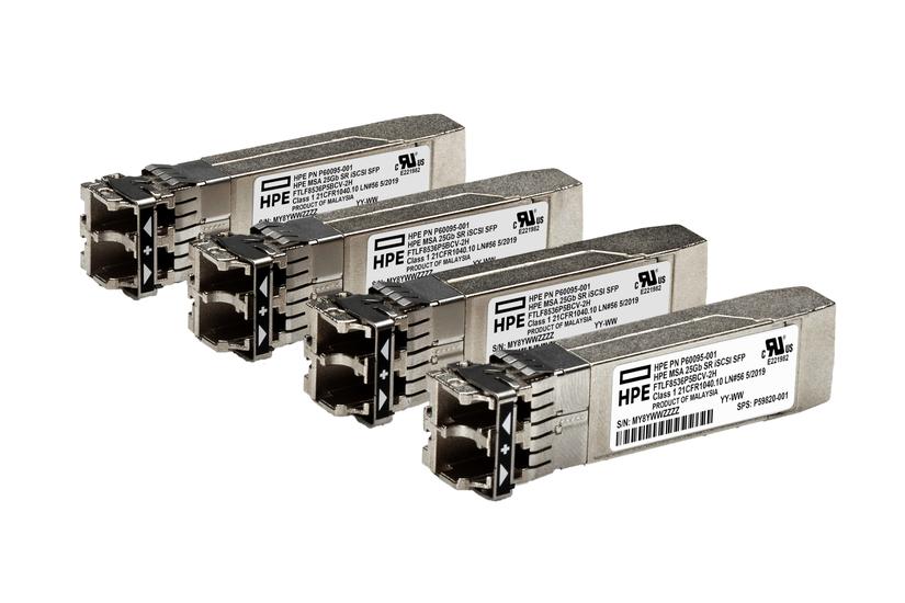HPE MSA 25Gb SFP28 Short Range 4-pack iSCSI Transceiver