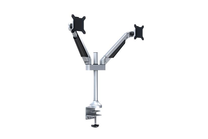 Multibrackets M VESA Gas Lift Arm Dual monteringssats - för 2 LCD-bildskärmar - silver