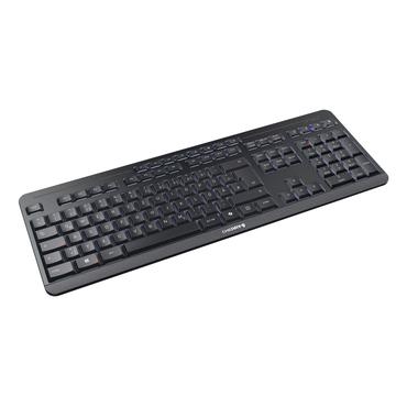 CHERRY Stream desktop ultimate tastatur Mus inkluderet Hjemme/kontor USB + RF Wireless + Bluetooth QWERTZ Tysk Sort