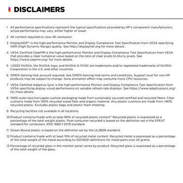 OMEN Transcend by HP 32 skærm - 32" - AMD FreeSync Premium - 0,03ms - 4K 3840x2160 ved 240Hz